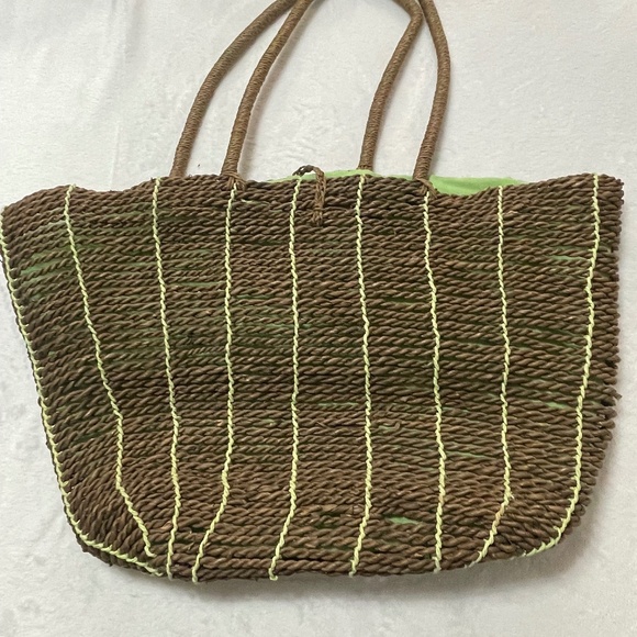 Roxy Y2K Vintage Woven Beach Bag XL Rare - Picture 4 of 12